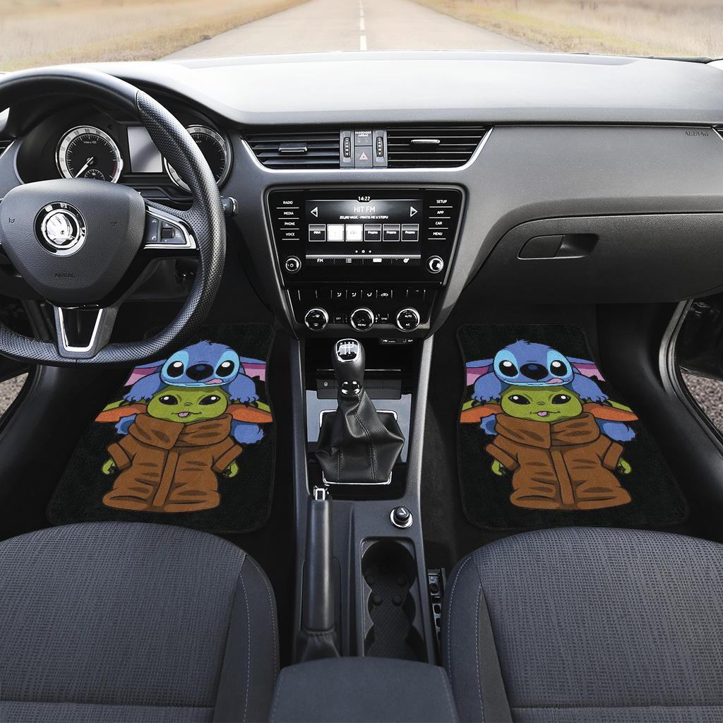 Baby-Yoda-And-Stitch-Cute-Car-Floor-Mats-Disney-Movies-SWCFM11-1