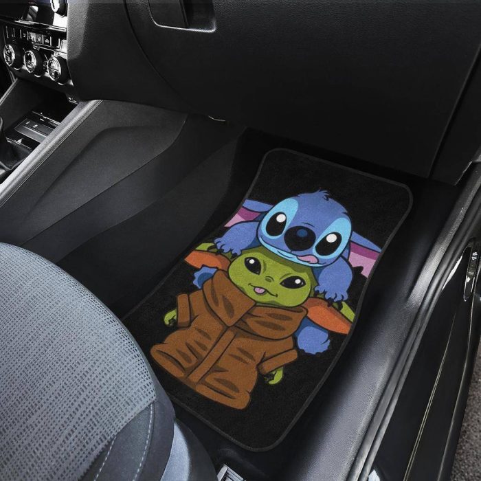Baby Yoda And Stitch Cute Car Floor Mats Disney Movies SWCFM11 We