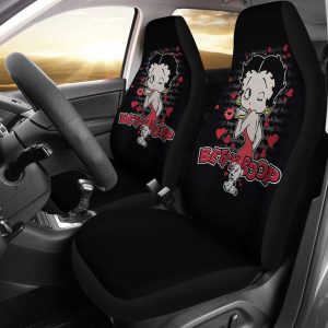 Betty Boop Car Seat Covers - Car Accessories - Betty Boop With Dog Art Design Cartoon Car Seat Covers - Car Accessories