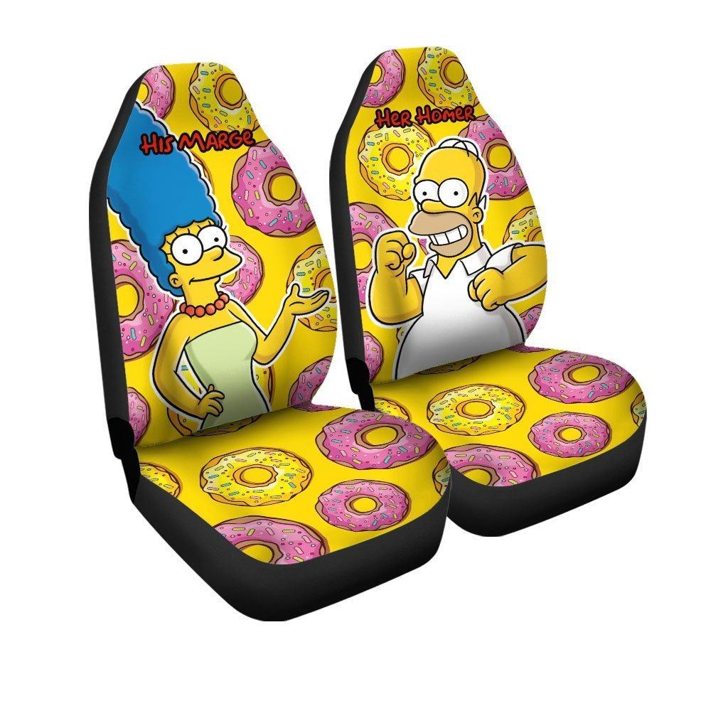 Homer and Marge The Simpsons Car Seat Covers Car Accessories We
