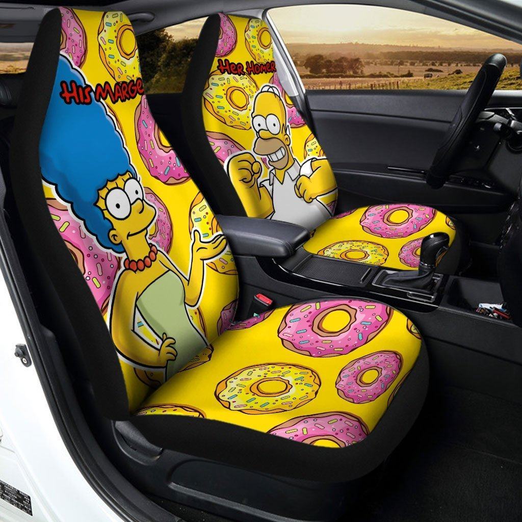 Homer and Marge The Simpsons Car Seat Covers Car Accessories We