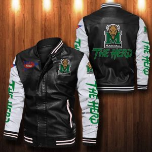 Marshall Thundering Herd Leather Bomber Jacket LBJ0071