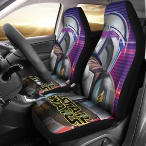 Star Wars Car Seat Covers - Car Accessories - The Mandalorian Suit Retrowave Seat Covers