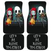 The Nightmare Before Christmas Car Floor Mats - Alone Together Jack Sally Car Mats NBCFM02