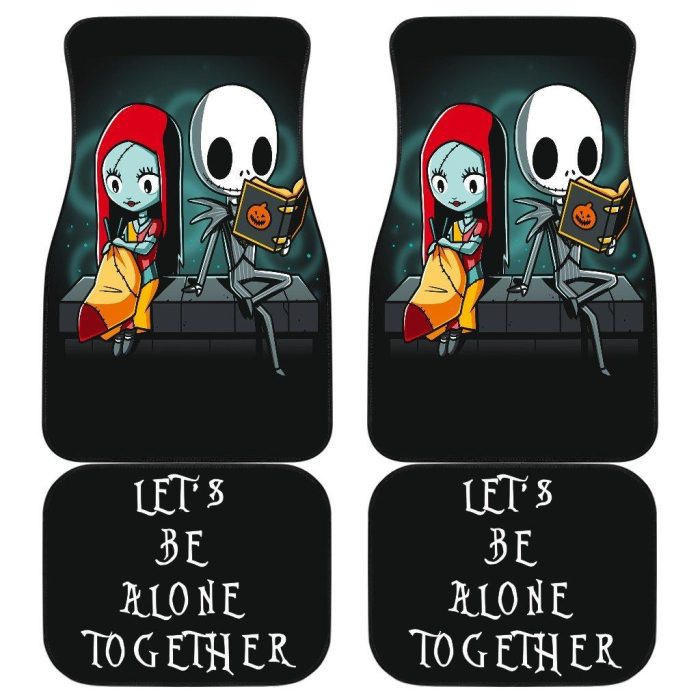 The Nightmare Before Christmas Car Floor Mats - Alone Together Jack Sally Car Mats NBCFM02