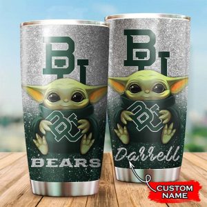 Baylor Bears Baby Yoda Custom Name Tumbler TB0947