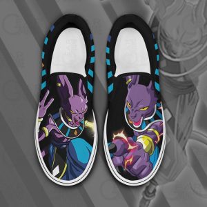 Beerus Slip On Shoes Dragon Ball Custom Anime Shoes PN11