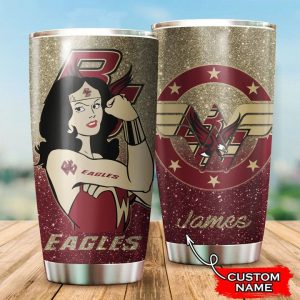 Boston College Eagles Football Wonder Woman Custom Name Tumbler TB1535