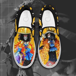Brook Slip On Shoes One Piece Custom Anime Shoes