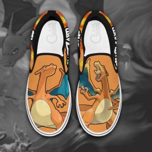 Charizard Slip On Shoes Pokemon Custom Anime Shoes