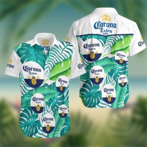 Corona Extra Beer Summer Hawaiian Beach Shirt, Hawaiian Shirts For Men, Custom Hawaiian Shirts
