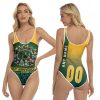 Green Bay Packers 101st Anniversary Thank You For The Memories Signature NFL 3D With Custom Name Number For Packers Fans One Piece Swimsuit