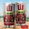 Indiana Hoosiers Baby Yoda Custom Name Tumbler TB0575