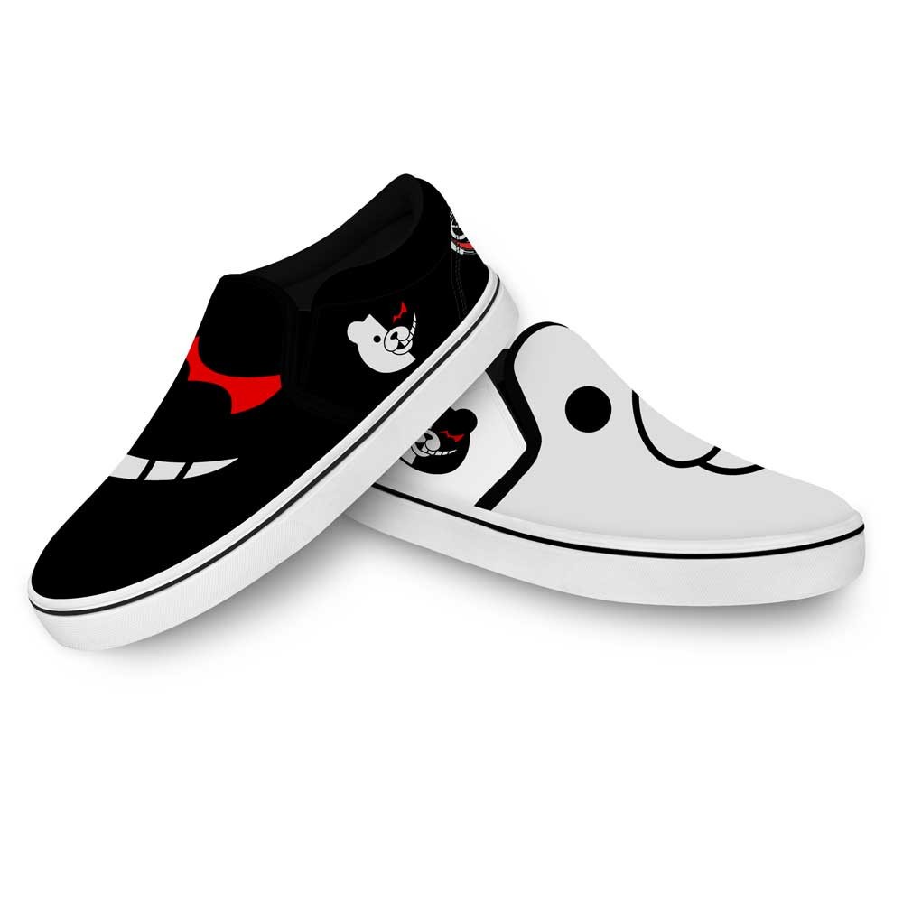 Monokuma-Slip-On-Shoes-Custom-Anime-Danganronpa-Shoes-1