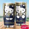 Navy Midshipmen Hello Kitty Custom Name Tumbler TB1700