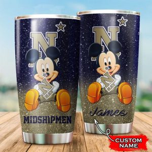 Navy Midshipmen Mickey Custom Name Tumbler TB0753