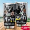 Oakland Raiders Grogu Mickey Groot Custom Name Tumbler TB1829