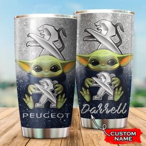 Peugeot Baby Yoda Custom Name Tumbler TB0901