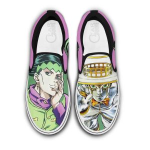Rohan Kishibe Slip On Shoes Custom Anime JoJo's Bizarre Adventure Shoes