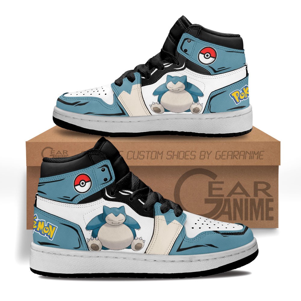 Snorlax-Kids-Sneakers-Custom-Anime-Pokemon-Kids-Jordan-1-Shoes Snorlax Kids Sneakers Custom Anime Pokemon Kids Jordan 1 Shoes