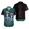 Squid Game Players 067 And Player 240 Circle Triangle Square Korean Drama Series gift for Squid Game lovers Hawaiian Shirt