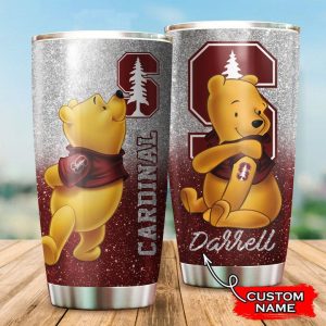 Stanford Cardinal Pooh Custom Name Tumbler TB0550