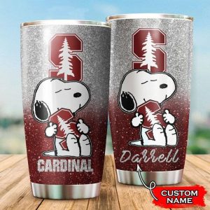 Stanford Cardinal Snoopy Custom Name Tumbler TB1243