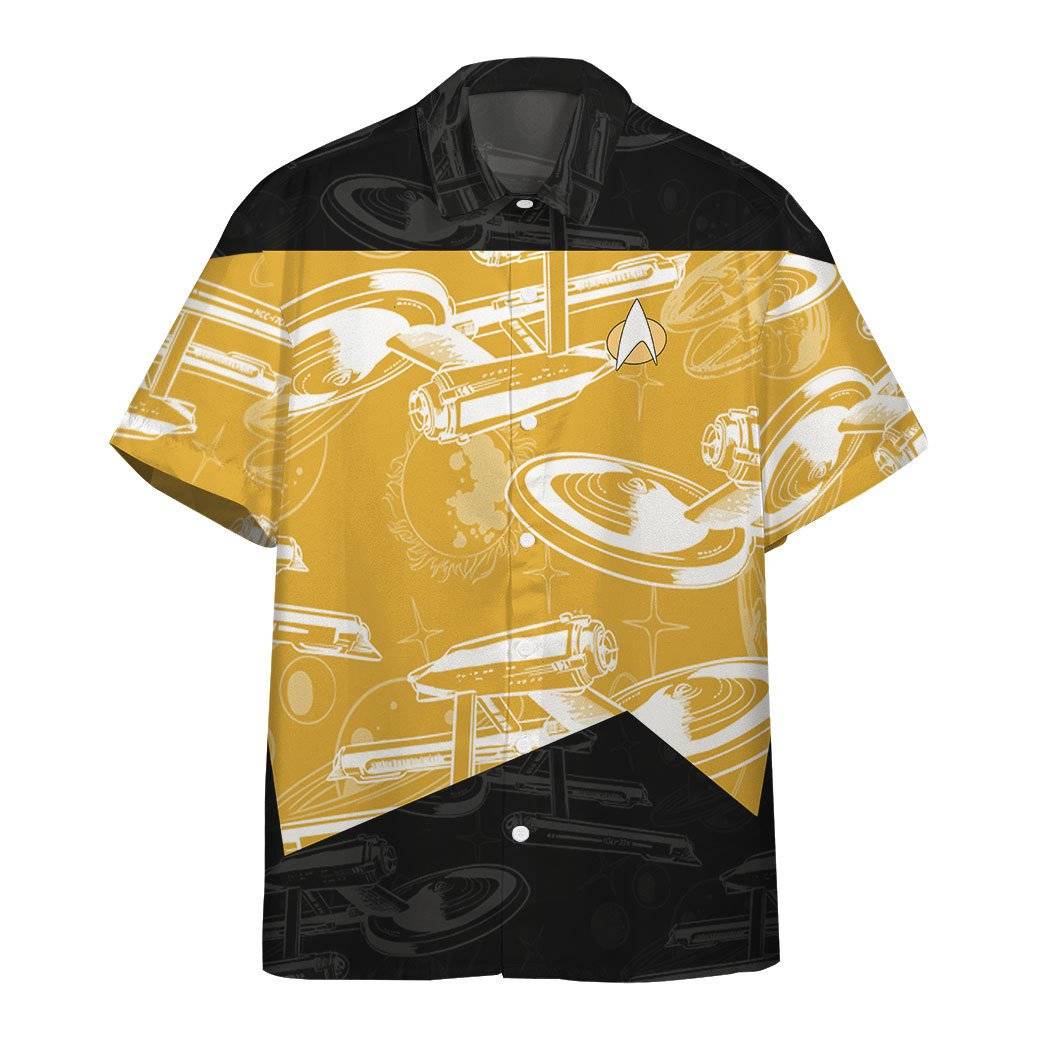 Star-Trek-The-Next-Generation-1987-Yellow-Uniform-Hawaiian-Shirt-Hawaiian-Shirts-For-Men-Women-Custom-Hawaiian-Shirts Star Trek The Next Generation 1987 Yellow Uniform Hawaiian Shirt - Hawaiian Shirts For Men Women - Custom Hawaiian Shirts