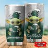 Tulane Green Wave Baby Yoda Custom Name Tumbler TB0881