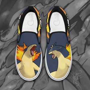 Typhlosion Slip On Shoes Pokemon Custom Anime Shoes