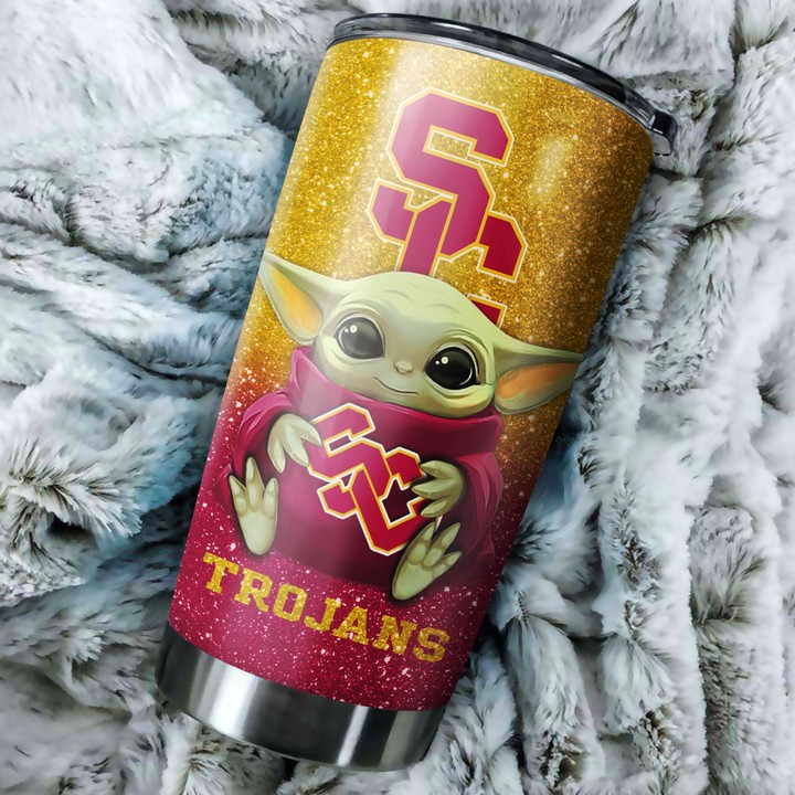 Usc-Trojans-Baby-Yoda-Custom-Name-Tumbler-TB0647-1