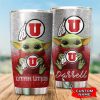 Utah Utes Baby Yoda Custom Name Tumbler TB0182