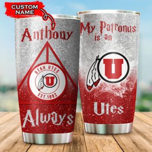 Utah Utes Tumbler Harry Potter NCAA Custom Name TB2644