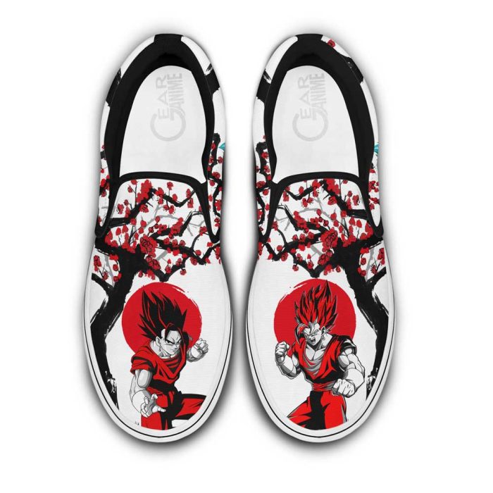 Vegito Slip On Shoes Custom Anime Dragon Ball Shoes