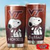 Virginia Tech Hokies Snoopy Custom Name Tumbler TB1424