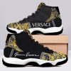 Black Gianni Versace Air Jordan 11 Custom Sneakers Shoes JD110214