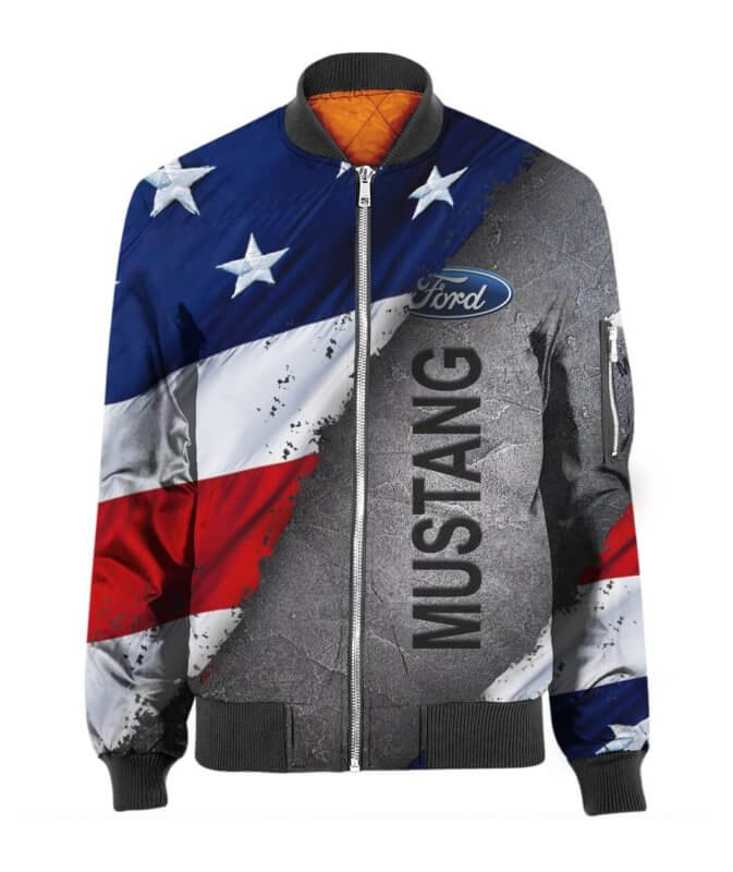 Bomber-Jacket-Ford-Ford-3D-Spring-Autumn-Casual-Jacket-For-Racer-Biker-BBJ3361 Bomber Jacket Ford Ford 3D Spring Autumn Casual Jacket For Racer Biker BBJ3361