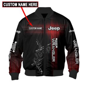 Custom Name Bomber Jacket Jeep 3D Spring Autumn Casual Jacket For Racer Biker BBJ3218
