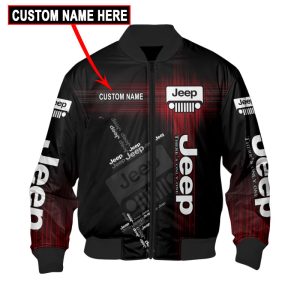 Custom Name Bomber Jacket Jeep 3D Spring Autumn Casual Jacket For Racer Biker BBJ3219
