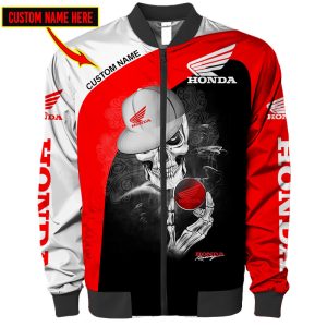 Custom Name Honda 3D Spring Autumn Casual Jacket Pilot Bomber Jacket For Racer Biker BBJ3169