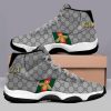 Grey Gucci Luxury Bee Air Jordan 11 Custom Shoes Gucci Sneakers JD110129