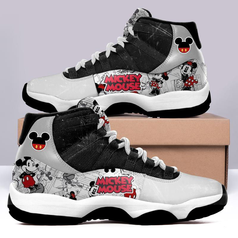 Mickey-Mouse-Air-Jordan-11-Custom-Sneakers-Shoes-Disney-JD110218 Mickey Mouse Air Jordan 11 Custom Sneakers Shoes Disney JD110218