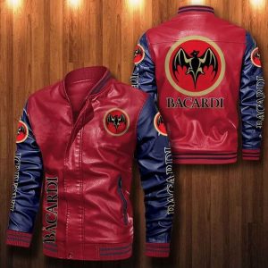 Bacardi Leather Bomber Jacket CTLBJ124