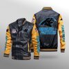 Carolina Panthers Leather Bomber Jacket CTLBJ143