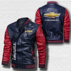 Chevrolet Impala Leather Bomber Jacket CTLBJ113