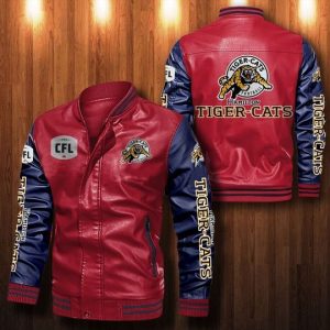 Hamilton Tiger Cat Leather Bomber Jacket CTLBJ135