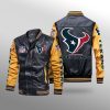 Houston Texans Leather Bomber Jacket CTLBJ174