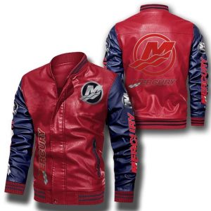 Mercury Marine Leather Bomber Jacket CTLBJ112