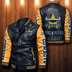 North Queensland Cowboys Leather Bomber Jacket CTLBJ123