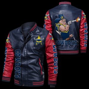 North Queensland Cowboys Leather Bomber Jacket CTLBJ179